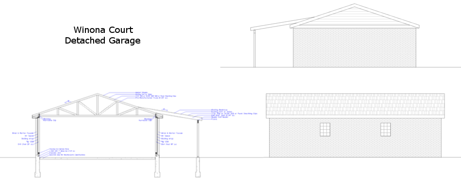 Design Plans for a Unattached Garage
